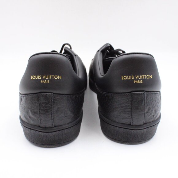 NWOB Louis Vuitton Luxembourg Monogram Embossed Leather Sneakers in Black US 9.5 - Picture 5 of 16